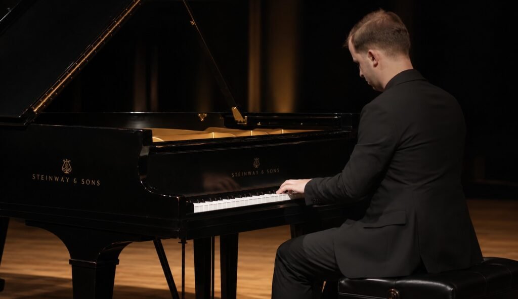 Александр Савченко играет на рояле Steinway